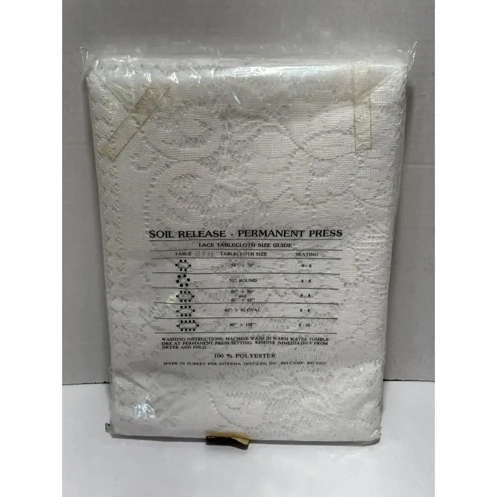 Table Fashions Easy-Care Lace 60